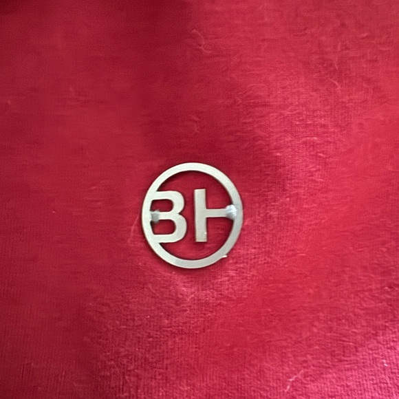 BH Maroon/Burgundy Beanie with Multicolor Tan Real Rabbit Fur Pom Pom - Picture 3 of 5